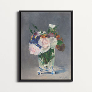 Flowers in a Crystal Vase