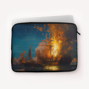 Laptop Sleeves Edward Moran Burning of the Philadelphia