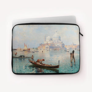 Laptop Sleeves Franz Unterberger Gondolas in front of Santa Maria della Salute