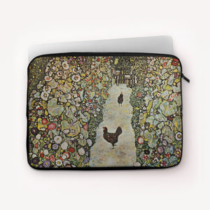 Laptop Sleeves Gustav Klimt Garden Path with Chickens