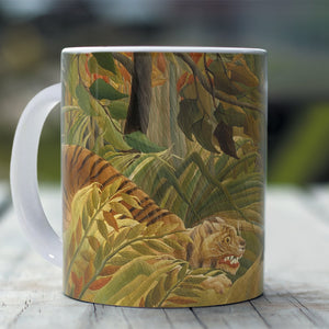 Ceramic Mugs Henri Rousseau Tiger in a Tropical Storm