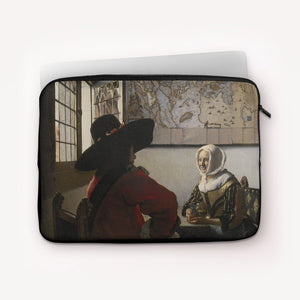 Laptop Sleeves Johannes Vermeer Officer and Laughing Girl