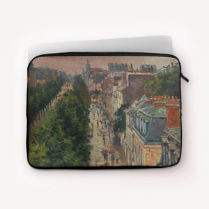 Laptop Sleeves Maximilien Luce Street Scene in Paris