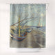 Shower Curtains Vincent van Gogh Fishing Boats on the Beach