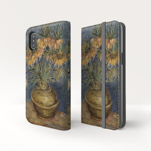 Imperial Fritillaries in a Copper Vase